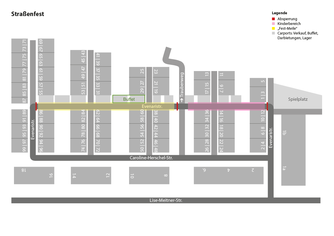 Lageplan Straßenfest